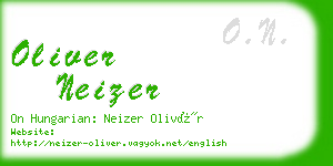 oliver neizer business card